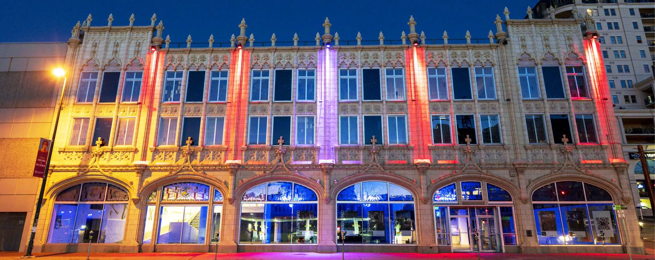 Denver Event Venue, Sports Castle, Exterior, Entrance, Event, Night