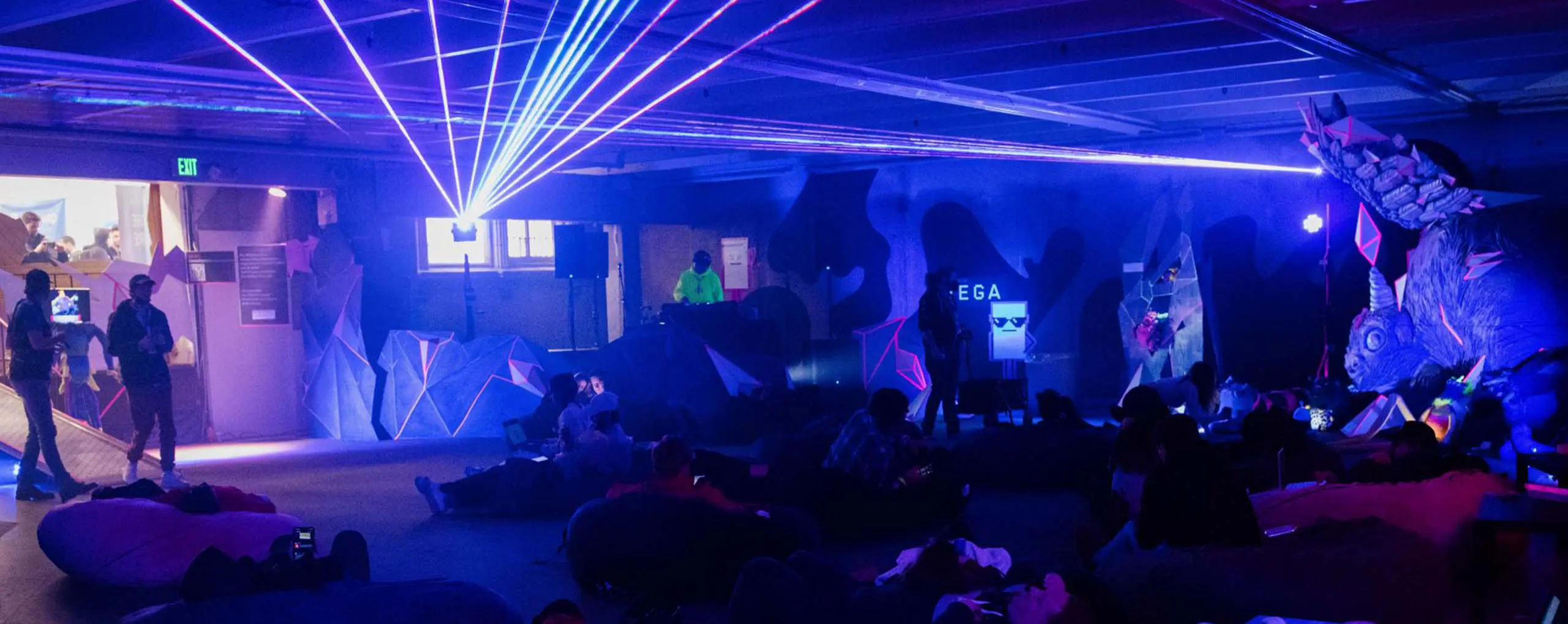 Denver Event Venue, Sports Castle, Interior, Floor 1, Event, Crowd, Night