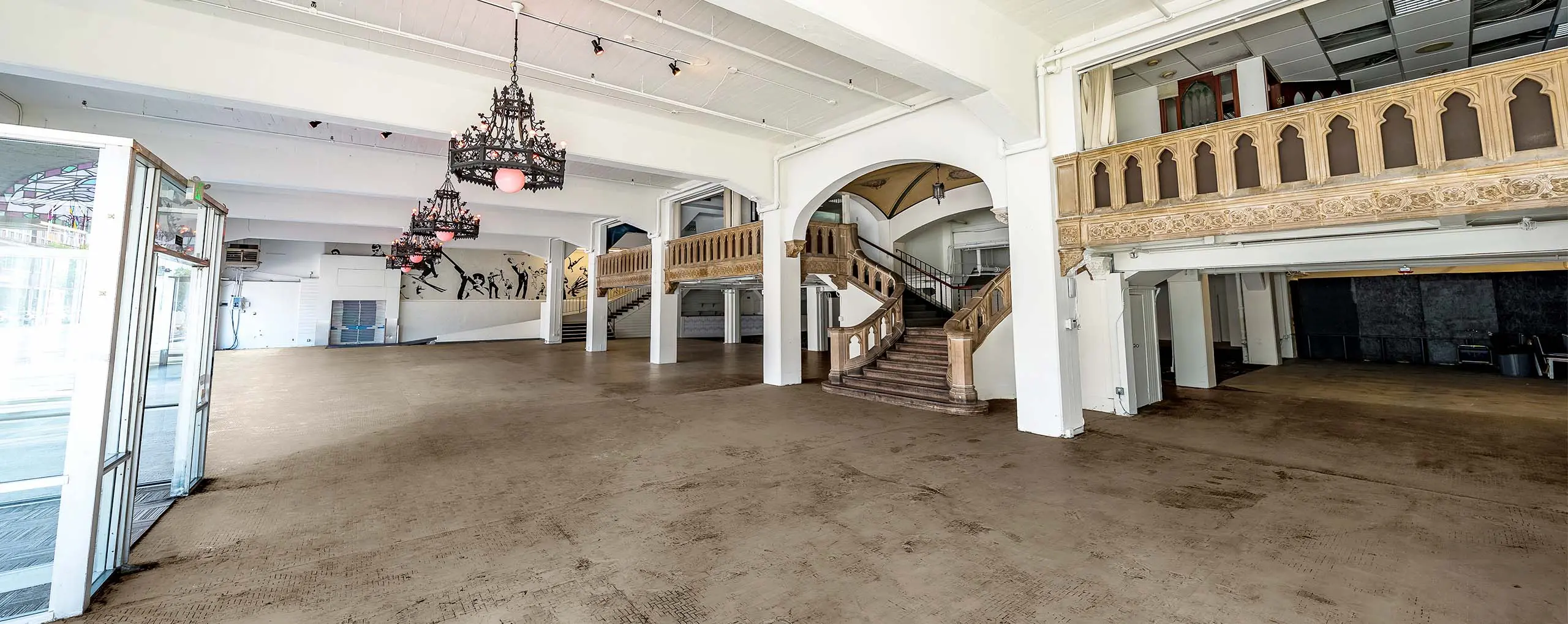 Denver Event Venue, Sports Castle, Floor 1, Stairs, Vacant, Day