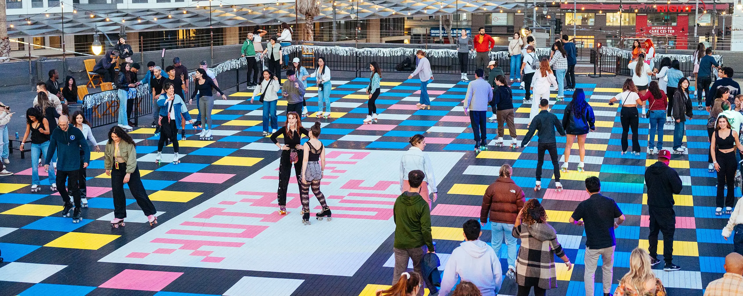 San-Francisco-SVN-West-Exterior-Roof-Event-Roller-Rink-Crowd-Day-1 San Francisco Event Venue, SVN West, Exterior, Rooftop, Event, Roller Rink, Crowd, Day