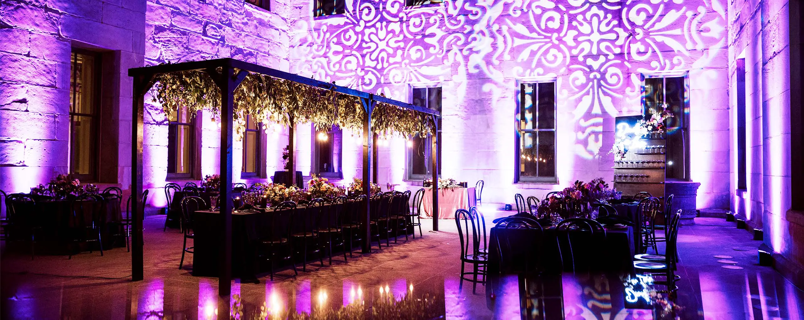 San Francisco Event Venue, The Mint, Exterior, Courtyard, Event, Night