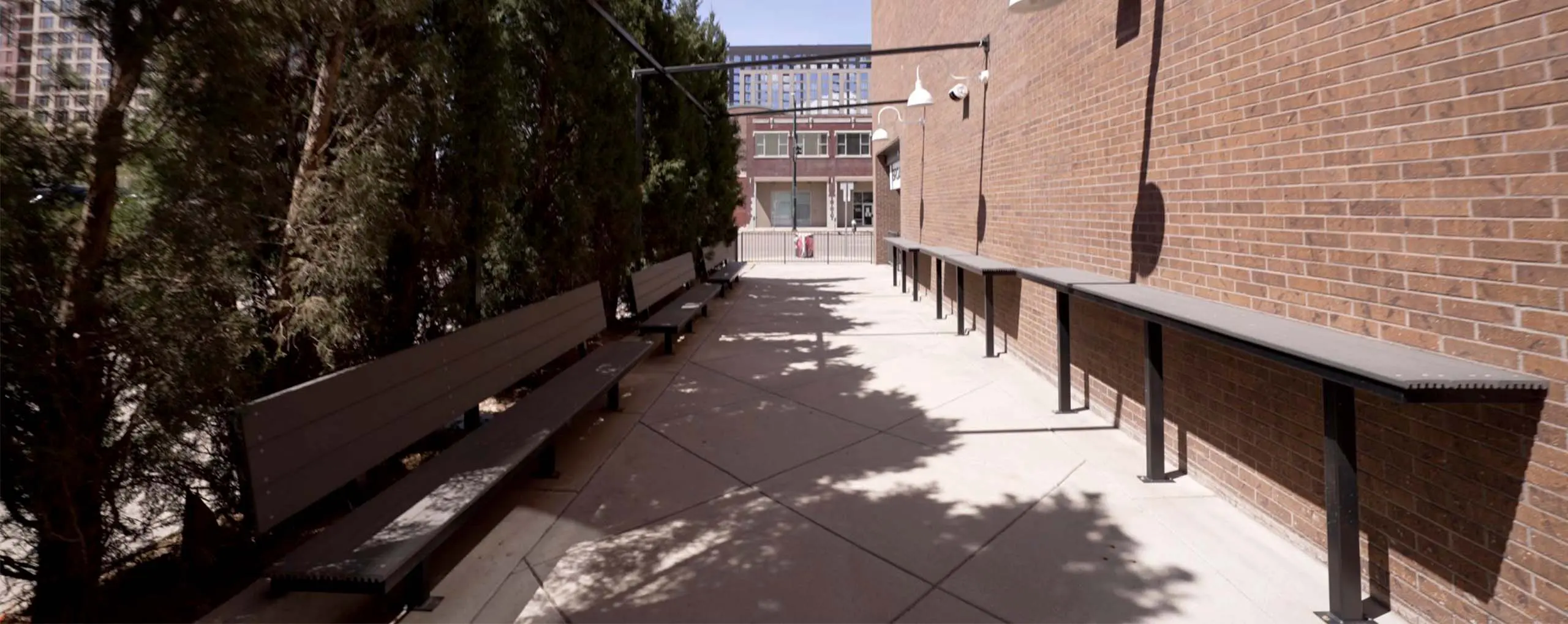 Denver Event Venue, The Broadway, Exterior, Patio, Vacant, Day