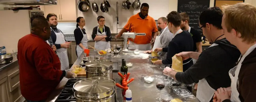 2025 Company Holiday Party Ideas: Cooking Class