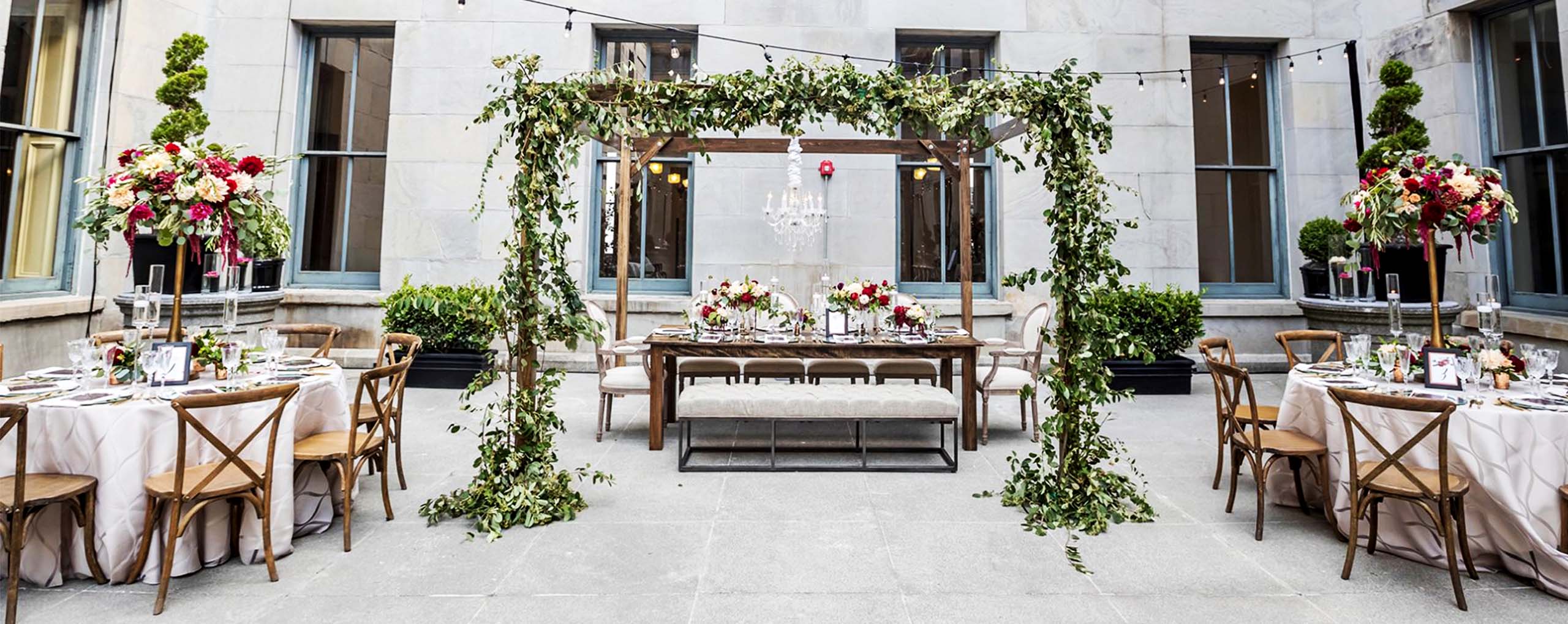 San Francisco The Mint Exterior Courtyard Event Wedding Day