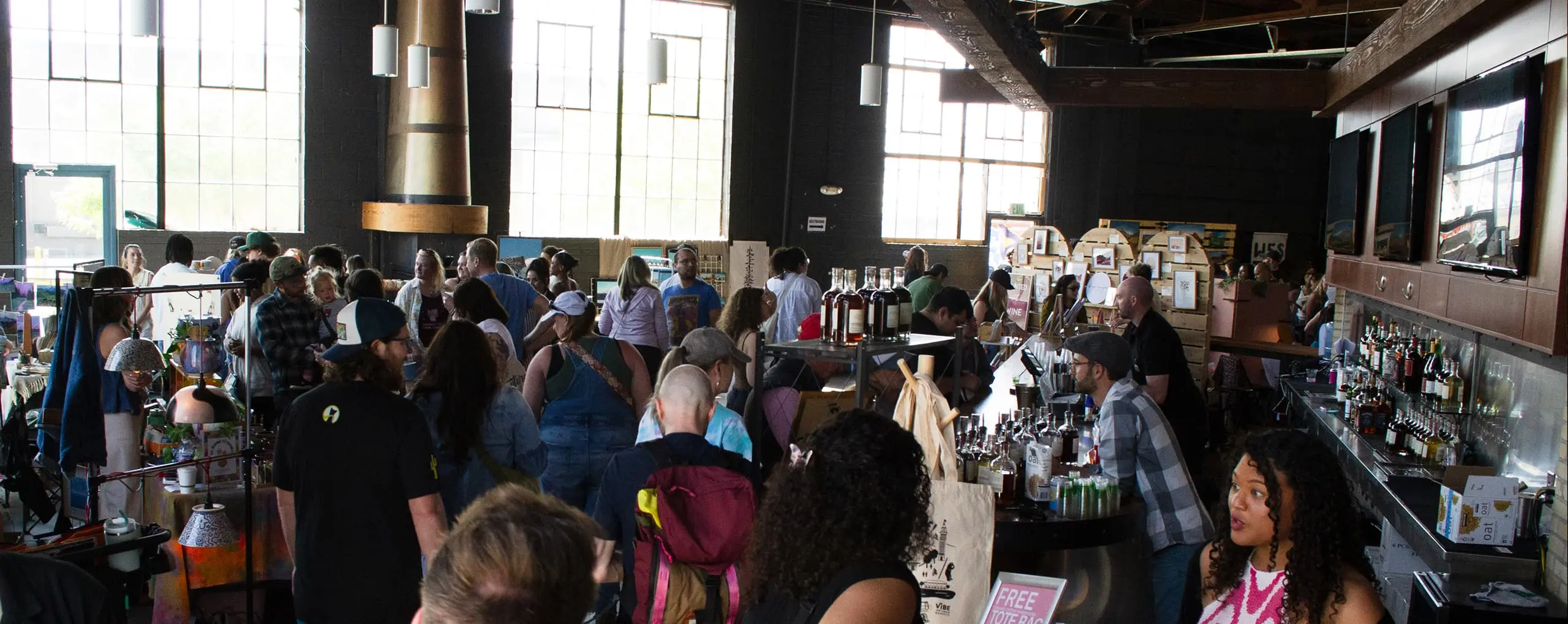 Denver Event Venue, The Arch, Interior, Bar, Event, Crowd, Day