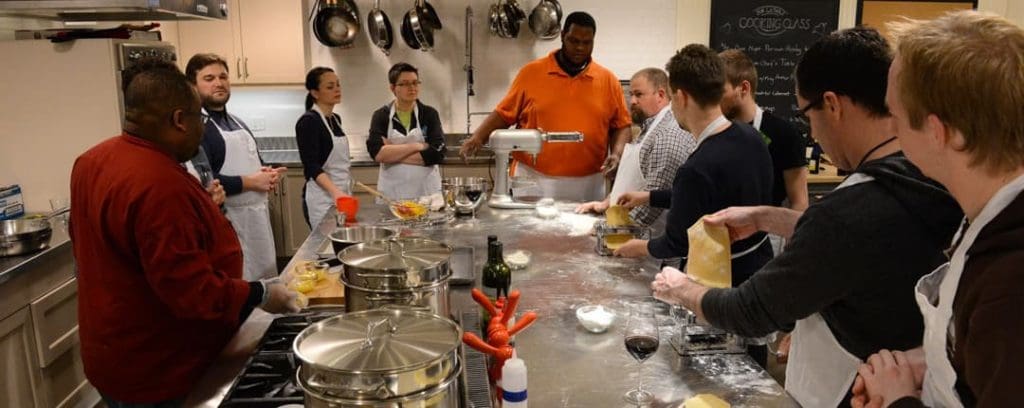 2025 Company Holiday Party Ideas: Cooking Class